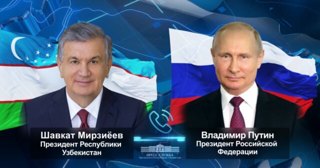 Putin və Mirziyoyev arasında telefon danışığı OLDU