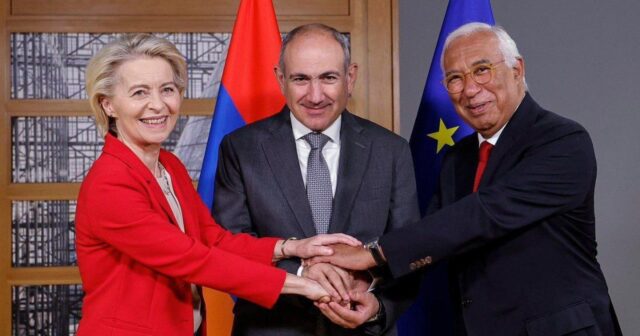 Brüsseldə Paşinyan, Kosta və fon der Leyen arasında üçtərəfli görüş başlayıb