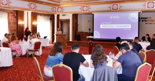Mətbuatın 150 illiyi münasibətilə media nümayəndələri arasında intellektual yarış keçirilib – FOTOLAR