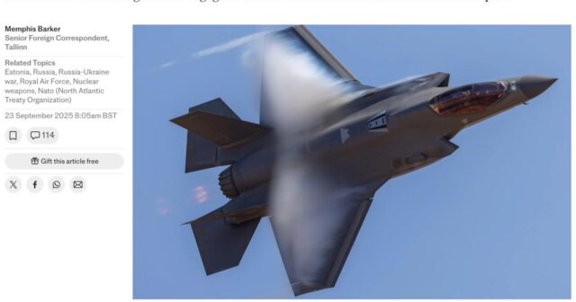 Estoniya Britaniyanın F-35A qırıcılarını qəbul etməyə hazırdır – “The Telegraph”