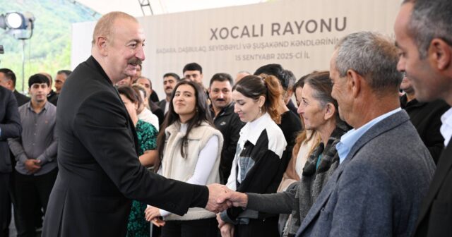 İlham Əliyev Xocalının Badara, Daşbulaq, Seyidbəyli və Şuşakənd kəndlərinin sakinləri ilə görüşdü – FOTO