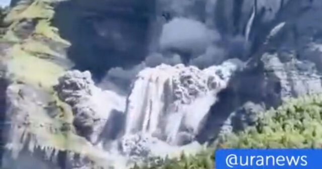 Fransa dağlarında böyük torpaq sürüşməsi BAŞ VERDİ – VİDEO