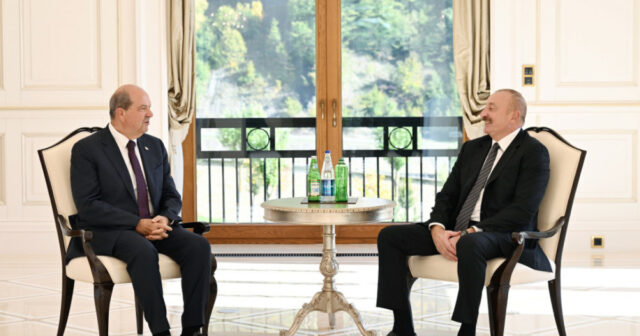 Prezident İlham Əliyev Qəbələdə Ersin Tatarla görüşüb