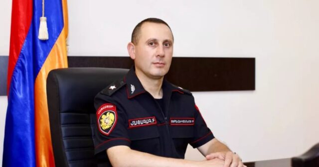 Ermənistan polis qüvvələrinin komandanı vəzifəsindən AZAD EDİLDİ Ermənistan polis qüvvələrinin komandanı vəzifəsindən AZAD EDİLDİ