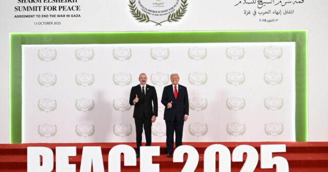 Prezident İlham Əliyev Yaxın Şərq Sülh Sammitində iştirakı ilə bağlı paylaşım edib