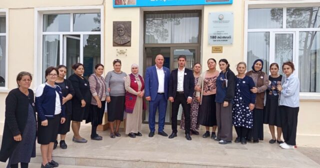 Şəhid leytenant Azər Namazovun barelyefinin açılışı olub – FOTOLAR