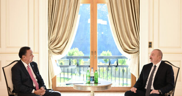 Prezident Qəbələdə Türk Dövlətləri Təşkilatının Baş katibini qəbul edib Prezident Qəbələdə Türk Dövlətləri Təşkilatının Baş katibini qəbul edib