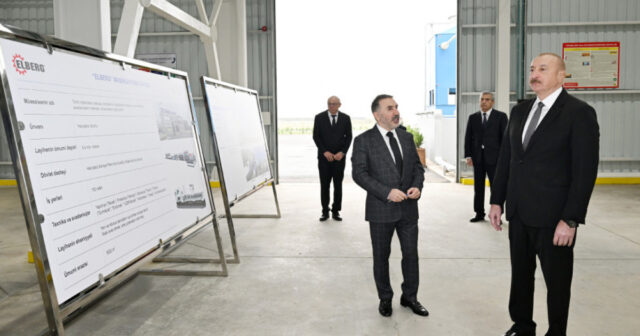 Prezident İlham Əliyev “AZWOOL” mineral daş yunu zavodunun açılışında iştirak edib