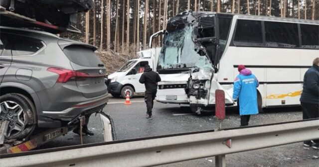 51 uşağın olduğu avtobus QƏZAYA DÜŞDÜ – Yaralılar var – VİDEO