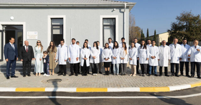 Leyla Əliyeva və Alena Əliyeva Lənkəran Dövlət Universitetinin nəzdində yaradılmış Baytarlıq Klinikası ilə tanış olublar