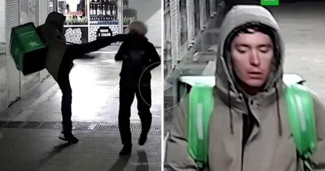 Yaşlı qadını təpiklə vuran kuryer SAXLANILDI: Qaçmağa ÇALIŞIRDI – VİDEO