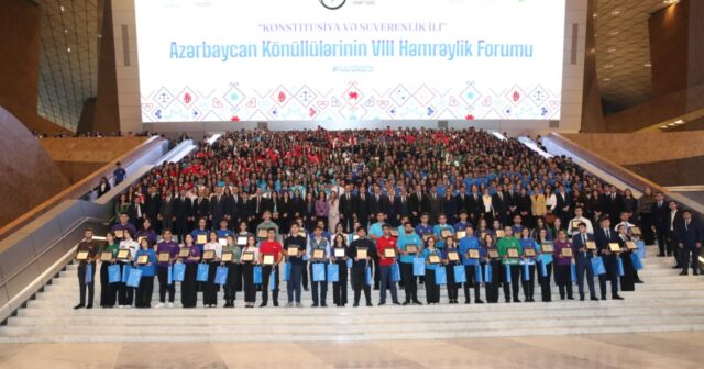 Azərbaycan Könüllülərinin VIII Həmrəylik Forumu baş tutub – FOTOLAR Azərbaycan Könüllülərinin VIII Həmrəylik Forumu baş tutub – FOTOLAR
