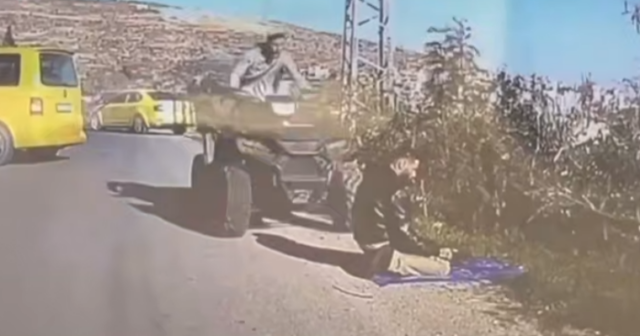 Sürücü kvadrosikllə namaz qılanın ÜSTÜNƏ ÇIXDI – VİDEO