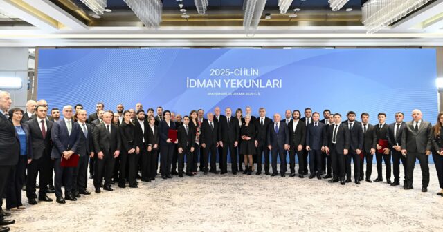 İlham Əliyev 2025-ci ilin idman yekunlarına həsr olunan mərasimdə iştirak edib