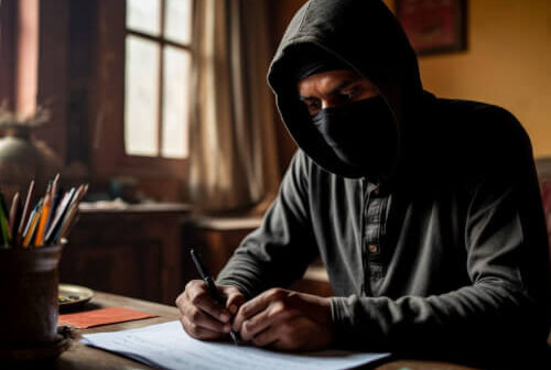 Oğrular ev sahibinə MƏKTUB QOYDU: “Bu nədir, evə pul qoy”