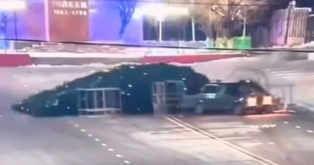 Şəhərin baş yolkasını aşırdıb qaçan sürücü CƏZALANDIRILDI – VİDEO