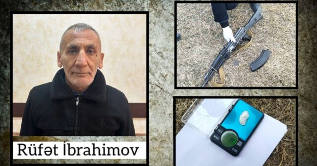 Ucarda avtomat satmaq istəyən şəxs tutulub Ucarda avtomat satmaq istəyən şəxs tutulub