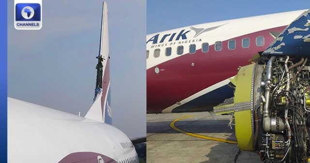 Nigeriyada mühərriki sıradan çıxan təyyarə Beninə TƏCİLİ ENİŞ ETDİ – VİDEO