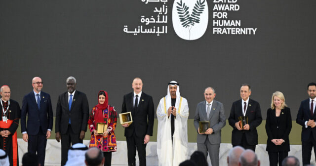 İlham Əliyevə “Zayed İnsan Qardaşlığı Mükafatı” təqdim olunub – YENİLƏNİB