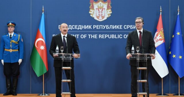Azərbaycan və Serbiya prezidentləri mətbuata bəyanatlarla çıxış ediblər