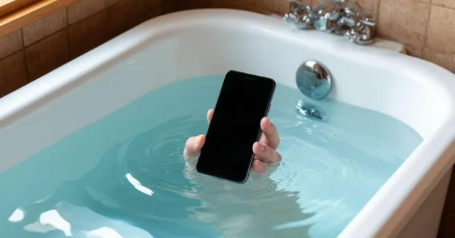 Hamamda EHTİYATSIZLIQ: Şarja taxılmış telefon CAN ALDI Hamamda EHTİYATSIZLIQ: Şarja taxılmış telefon CAN ALDI