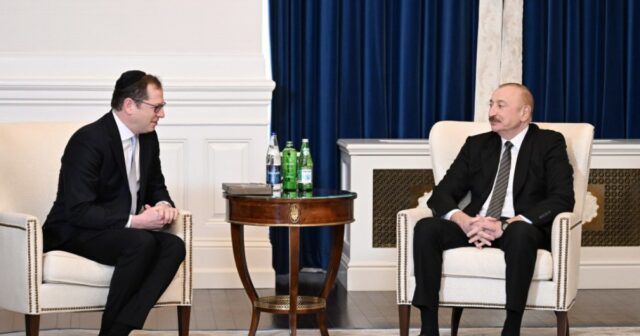 İlham Əliyev Vaşinqtonda Amerika İsrail İctimai Əlaqələr Komitəsinin icraçı direktoru və digər rəhbər heyəti ilə görüşüb