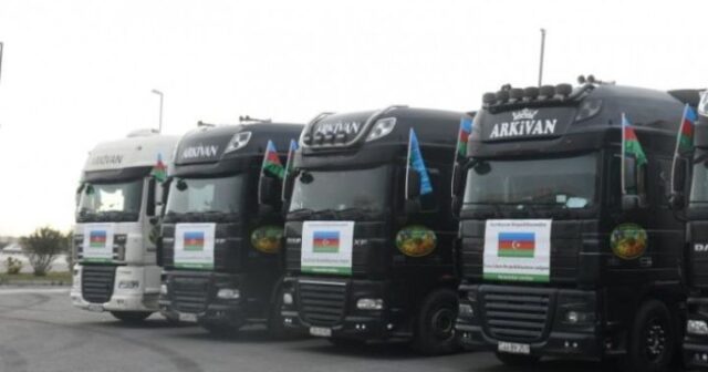 Azərbaycandan İrana növbəti humanitar yardım yola salınıb