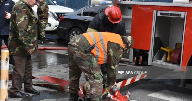 FHN: Evləri və həyətləri subasmaya məruz qalan 9 nəfər təxliyə olunub – VİDEO