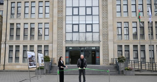 Prezident İlham Əliyev Şamaxı Avropa liseyinin yeni binasının açılışında iştirak edib