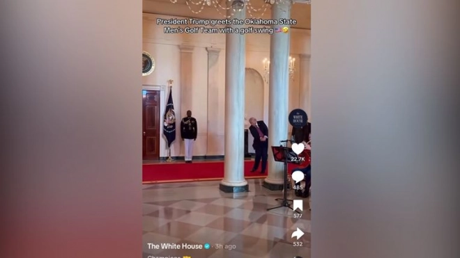 Ağ Evdən gözlənilməz PAYLAŞIM: Tramp “Qafqaz” mahnısı ilə qolf oynayır – VİDEO