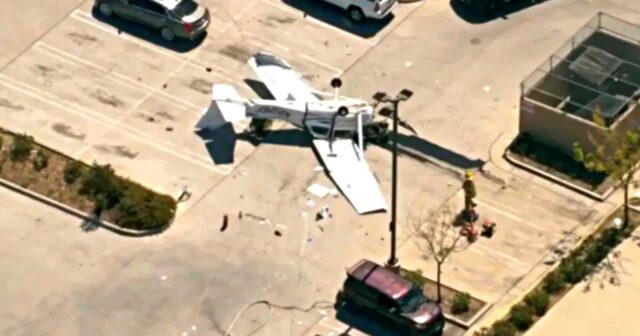 Yüksək gərginlikli elektrik xətlərinə toxunan təyyarə YERƏ ÇIRPILDI – VİDEO