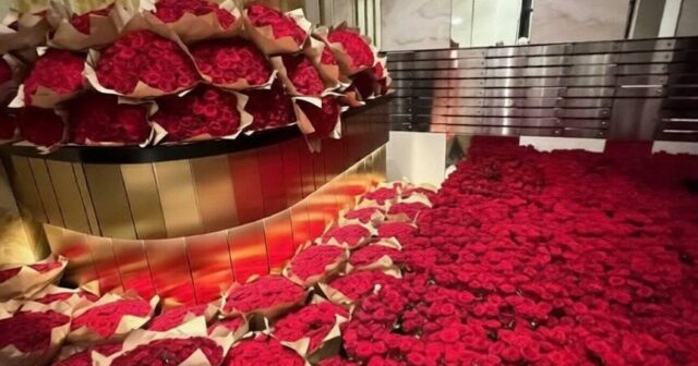 Krasnodarlı gənc milyarderin 16 yaşlı qızına minlərlə qızılgül BAĞIŞLADI – FOTOLAR