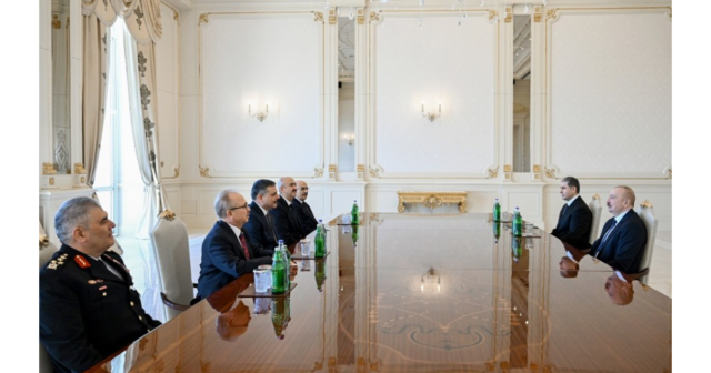 Prezident İlham Əliyev Türkiyənin daxili işlər nazirini qəbul edib
