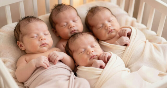 Rusiyada İLK: Qadın dördəm DÜNYAYA GƏTİRDİ – FOTOLAR