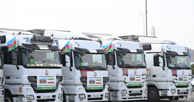 Azərbaycan Prezidentinin tapşırığı ilə İrana 3-cü humanitar yardım yola salınıb