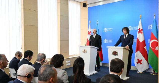 Prezident İlham Əliyev və Baş nazir İrakli Kobaxidze mətbuata bəyanatlarla çıxış ediblər
