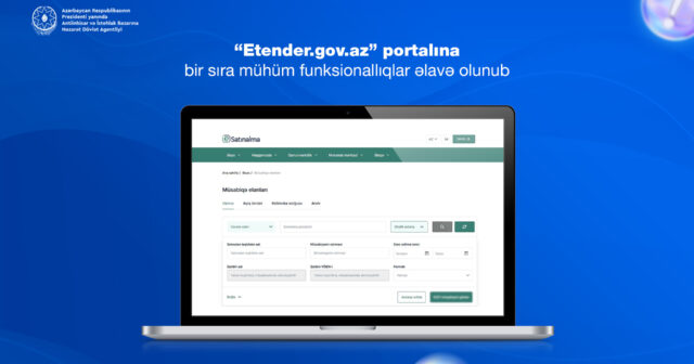 Dövlət satınalmalarının vahid internet portalının funksionallığı artırılıb