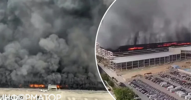 Dünyanın ən böyük istehsalçısının dayanacağında YANĞIN: Avtomobillər KÜLƏ DÖNDÜ – VİDEO