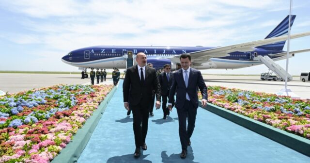 Prezident İlham Əliyev Qazaxıstanda işgüzar səfərdədir