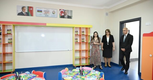 Leyla Əliyeva Yevlaxda məktəb binasının açılışında iştirak edib – FOTO Leyla Əliyeva Yevlaxda məktəb binasının açılışında iştirak edib – FOTO