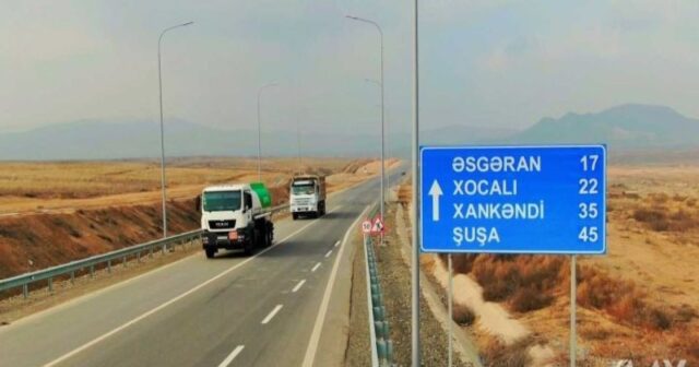 Əsgəran–Xocalı–Xankəndi avtomobil yolunun tikintisi 86 faiz icra olunub Əsgəran–Xocalı–Xankəndi avtomobil yolunun tikintisi 86 faiz icra olunub