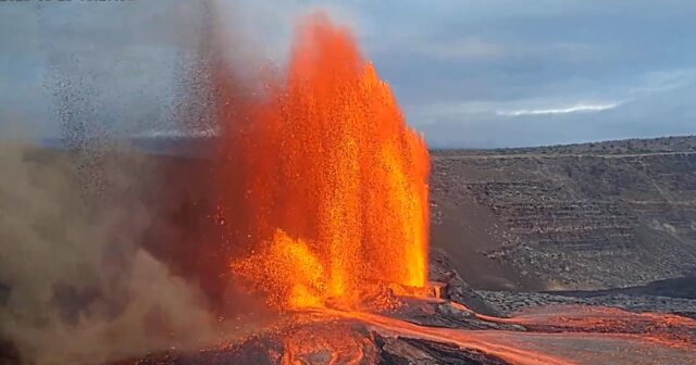 Havayda Kilauea vulkanı PÜSKÜRDÜ – VİDEO Havayda Kilauea vulkanı PÜSKÜRDÜ – VİDEO