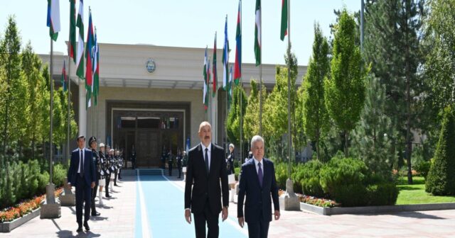 Daşkənddə Prezident İlham Əliyevin rəsmi qarşılanma mərasimi olub