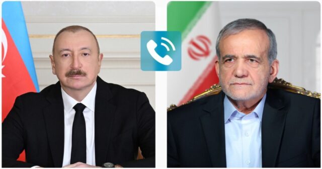 Prezident İlham Əliyev Məsud Pezeşkiana zəng edib