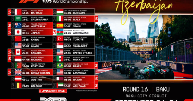 2027-ci il Formula 1 Azərbaycan Qran-prisinin tarixi açıqlanıb 2027-ci il Formula 1 Azərbaycan Qran-prisinin tarixi açıqlanıb