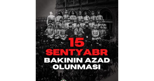 XİN Bakının işğaldan azad edilməsinin ildönümü ilə bağlı paylaşım edib