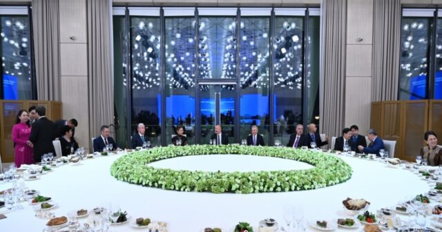 Prezident İlham Əliyevin adından AQEM-in 7-ci Zirvə Görüşünün iştirakçılarının şərəfinə şam yeməyi verilib