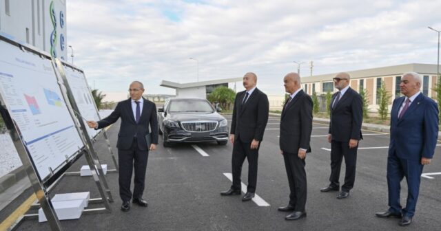 Prezident İlham Əliyev Pirallahı Sənaye Parkında dərman istehsalı müəssisəsinin açılışında iştirak edib – FOTO