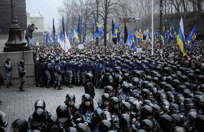 Ukrayna: Kiyevdə millətçilər Bandera şərəfinə yürüş keçirib