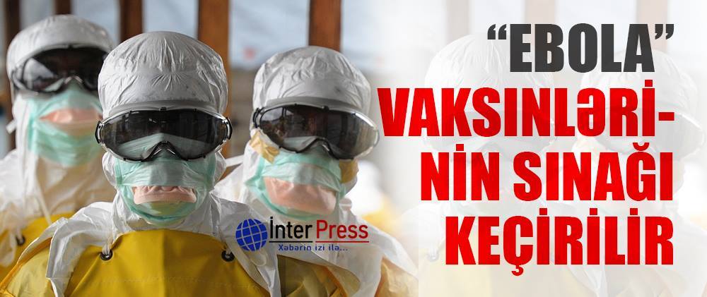Ebola vaksinlərinin sınağı keçirilir –